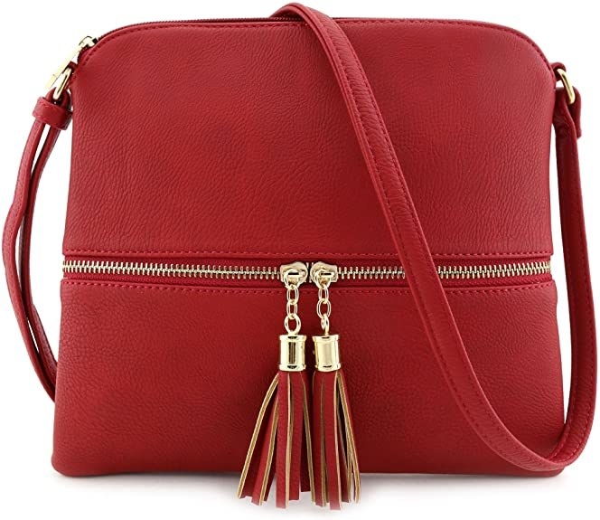 the crossbody bag in red
