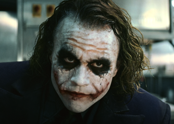Heath as the Joker