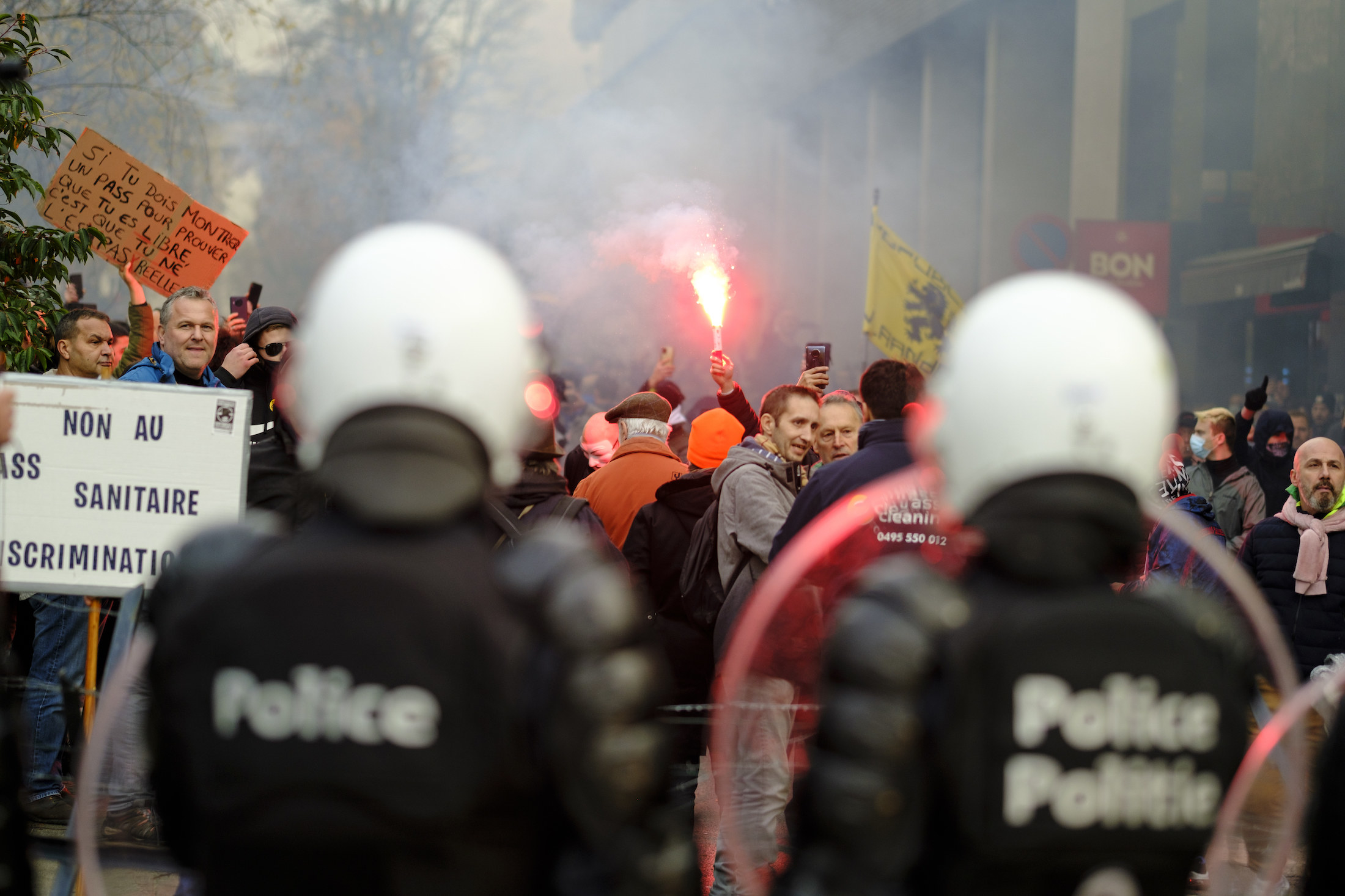 Europe's COVID-19 vaccine mandates spark violent protests