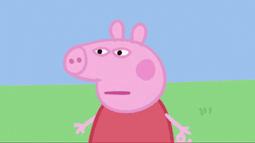 Peppa pig side-eyeing