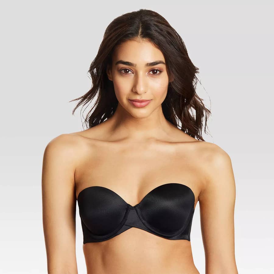 Easy Comforts Style Strapless Lace Bra With Removable Straps - Miles Kimball