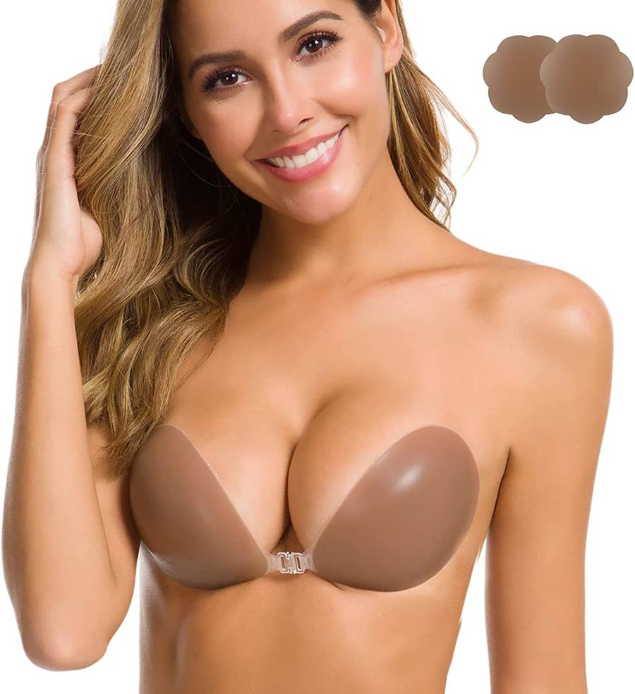 Bras Niidor Adhesive Bra Strapless Sticky Invisible Push Up Sile