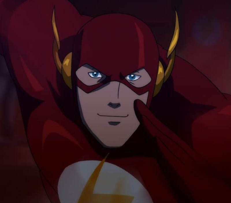 The Flash running towards something