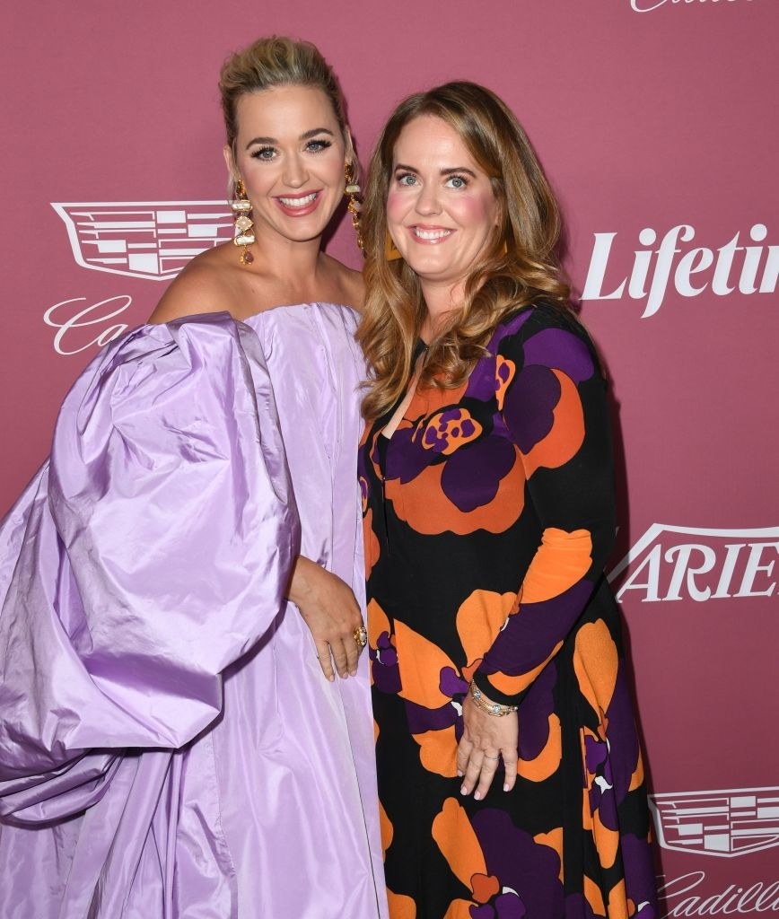 Katy Perry and Angela Hudson attend Variety&#x27;s Power Of Women at Wallis Annenberg Center for the Performing Arts