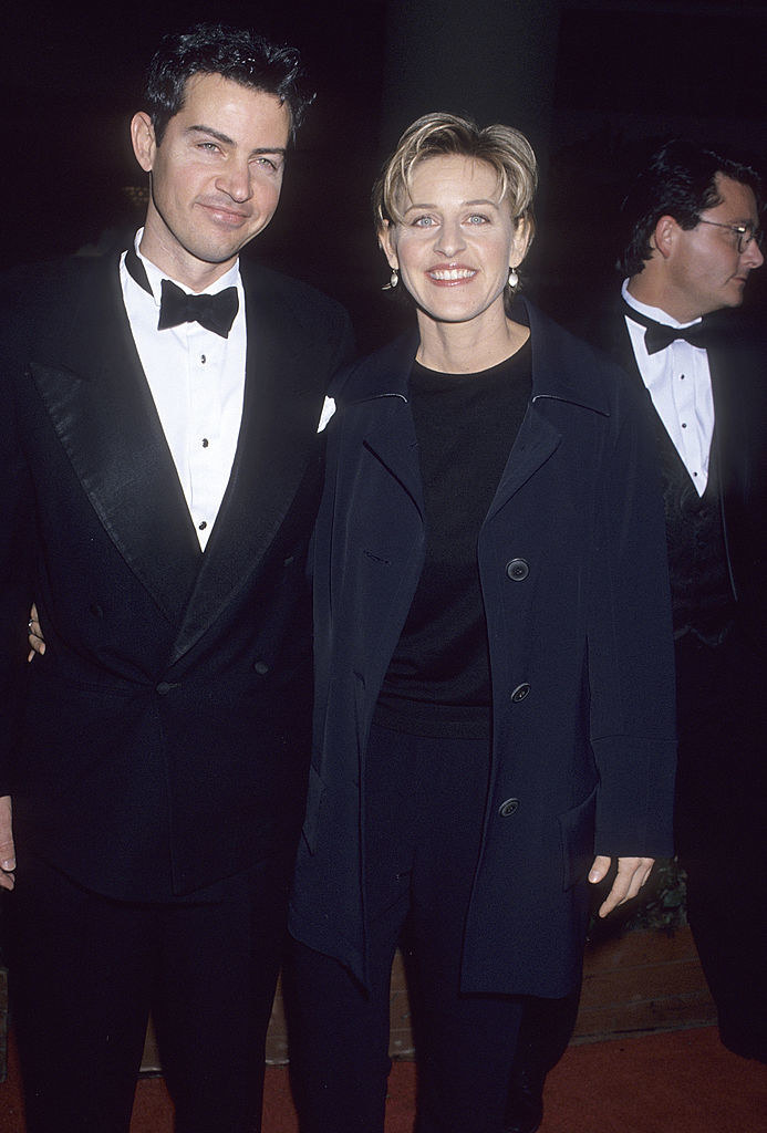 Ellen DeGeneres and brother Vance attend the 52nd Annual Golden Globe Awards on January 21, 1995