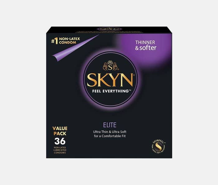 A box of SKYN Elite Condoms.