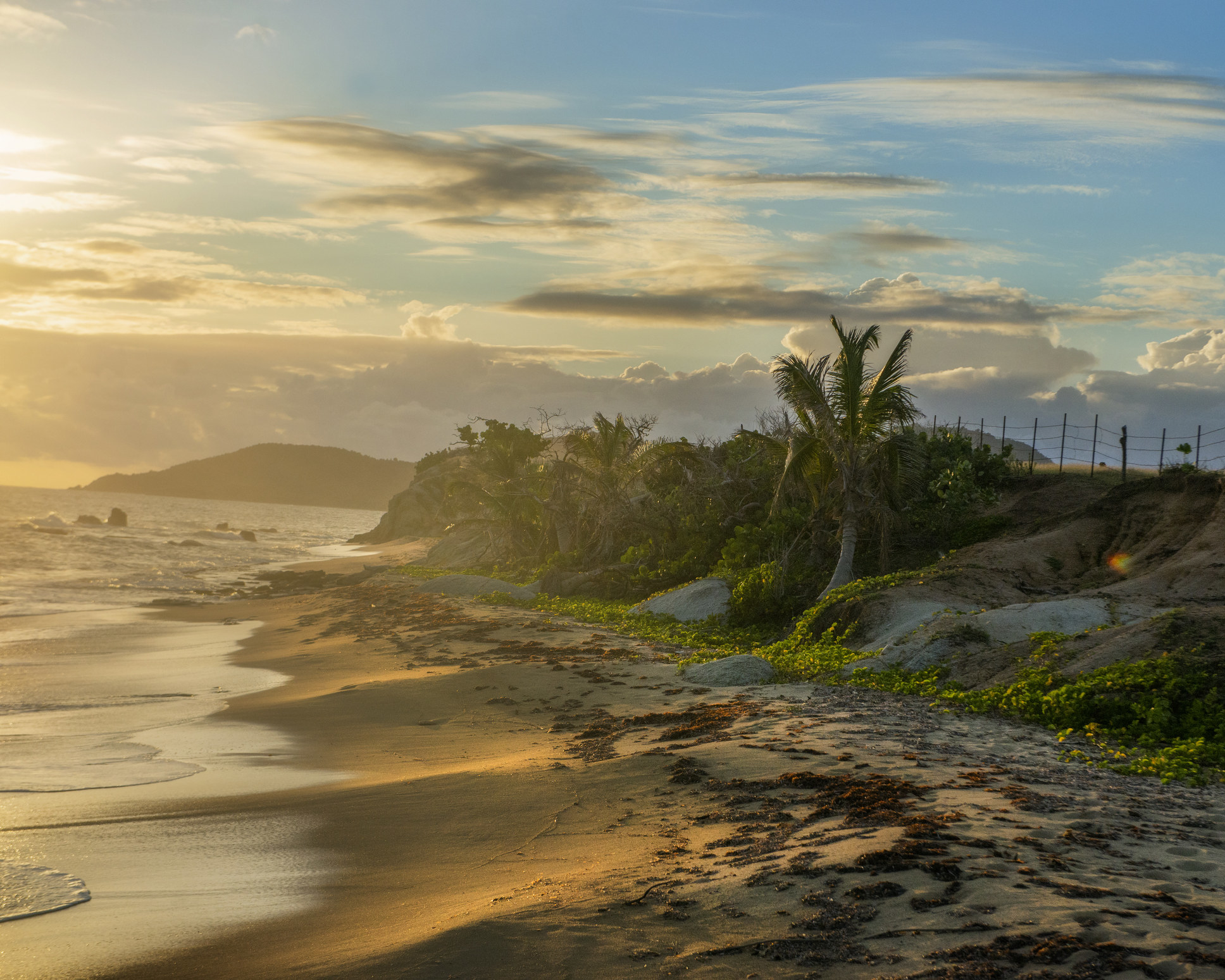 Sunset Over Vieques Island, Puerto Rico.