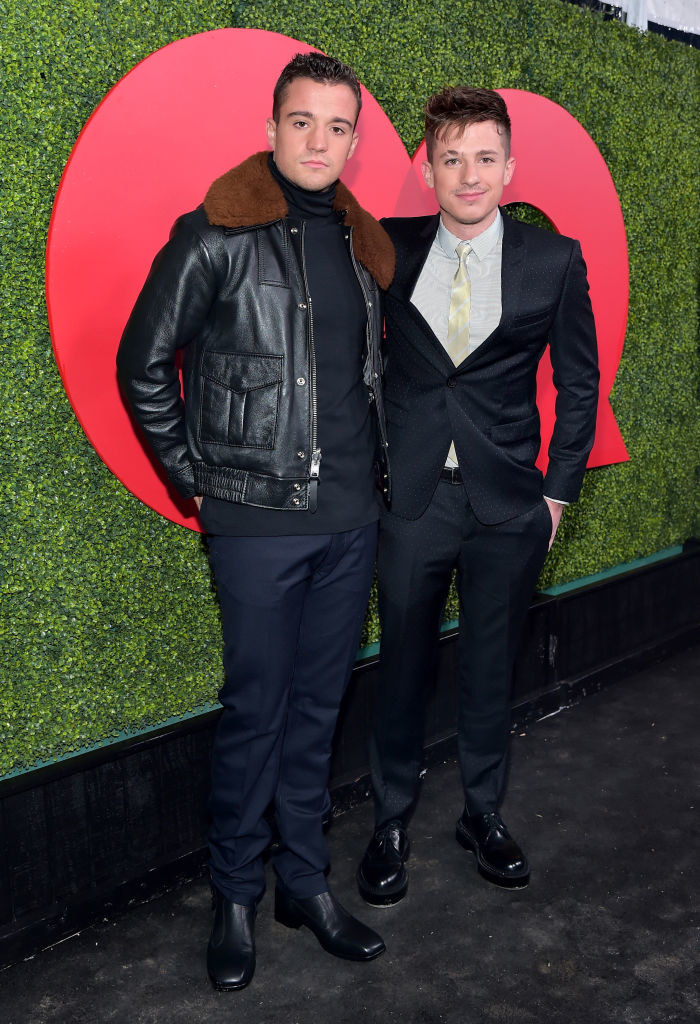 Charlie and Stephen at a 2018 GQ party
