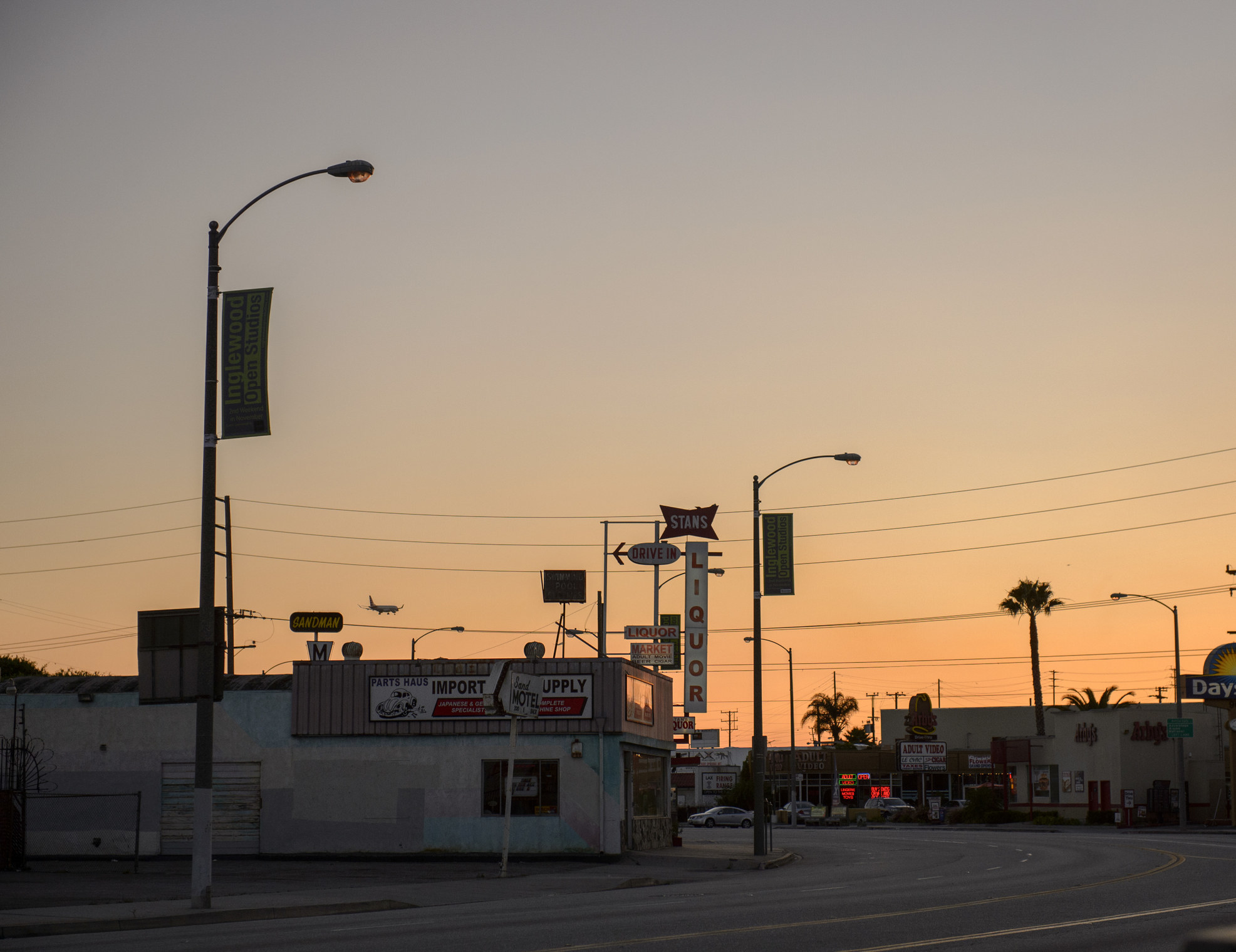 A sunset in inglewood in California