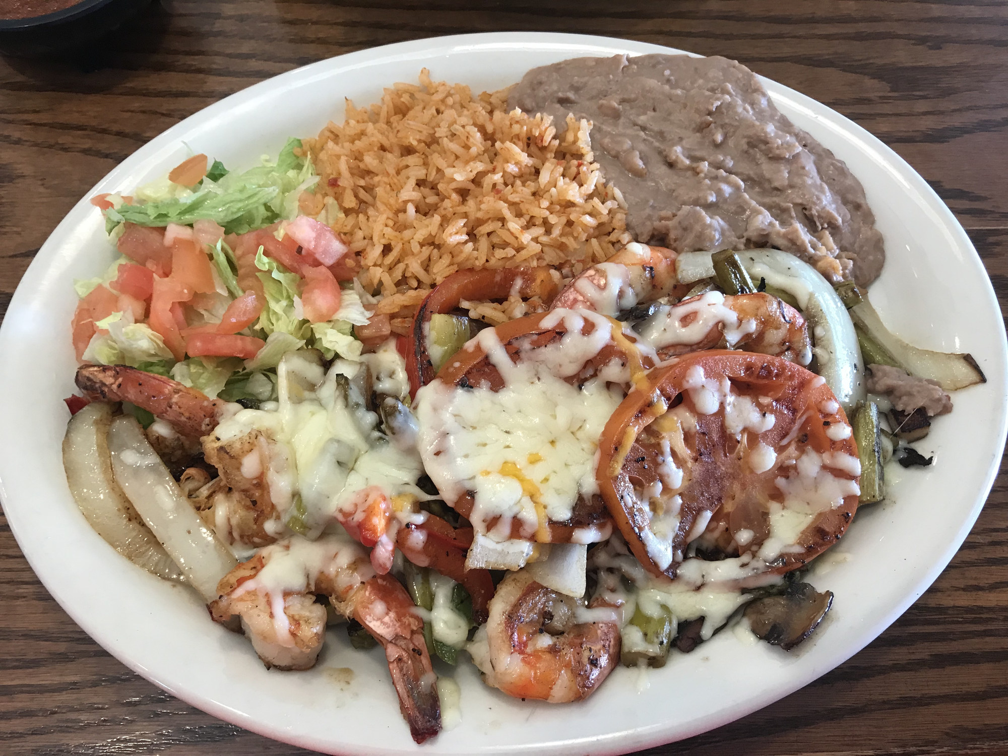 A plate of Tex Mex food