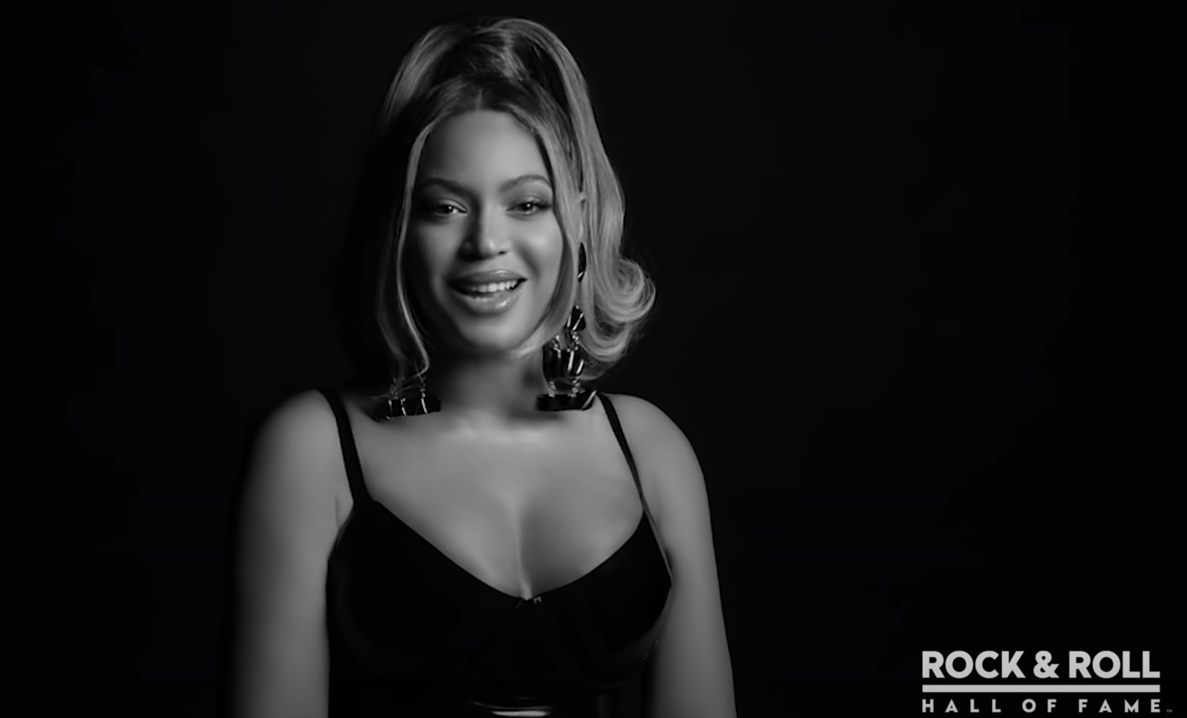 beyonce speaks during her appearance in the video