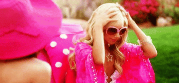 a gif from high school musical 2 where Sharpay is singing the song &quot;fabulous&quot;
