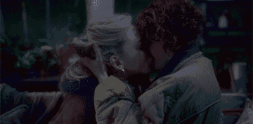 Jamie and Dani kiss passionately in the greenhouse
