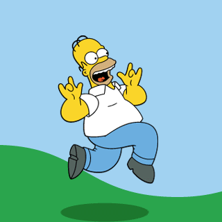 Homer running