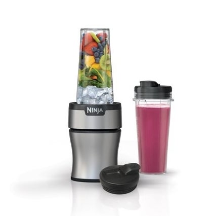 The Ninja Nutri-Blender making smoothies.