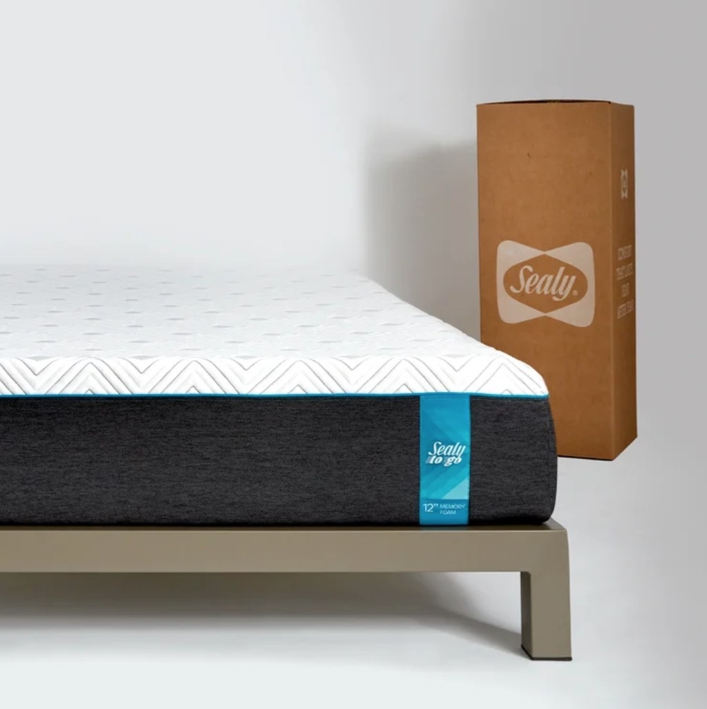 the mattress next to the box it comes in