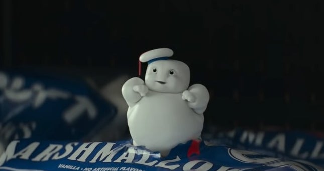 A miniature Stay-Puft Marshmallow Man in &quot;Ghostbusters: Afterlife&quot;