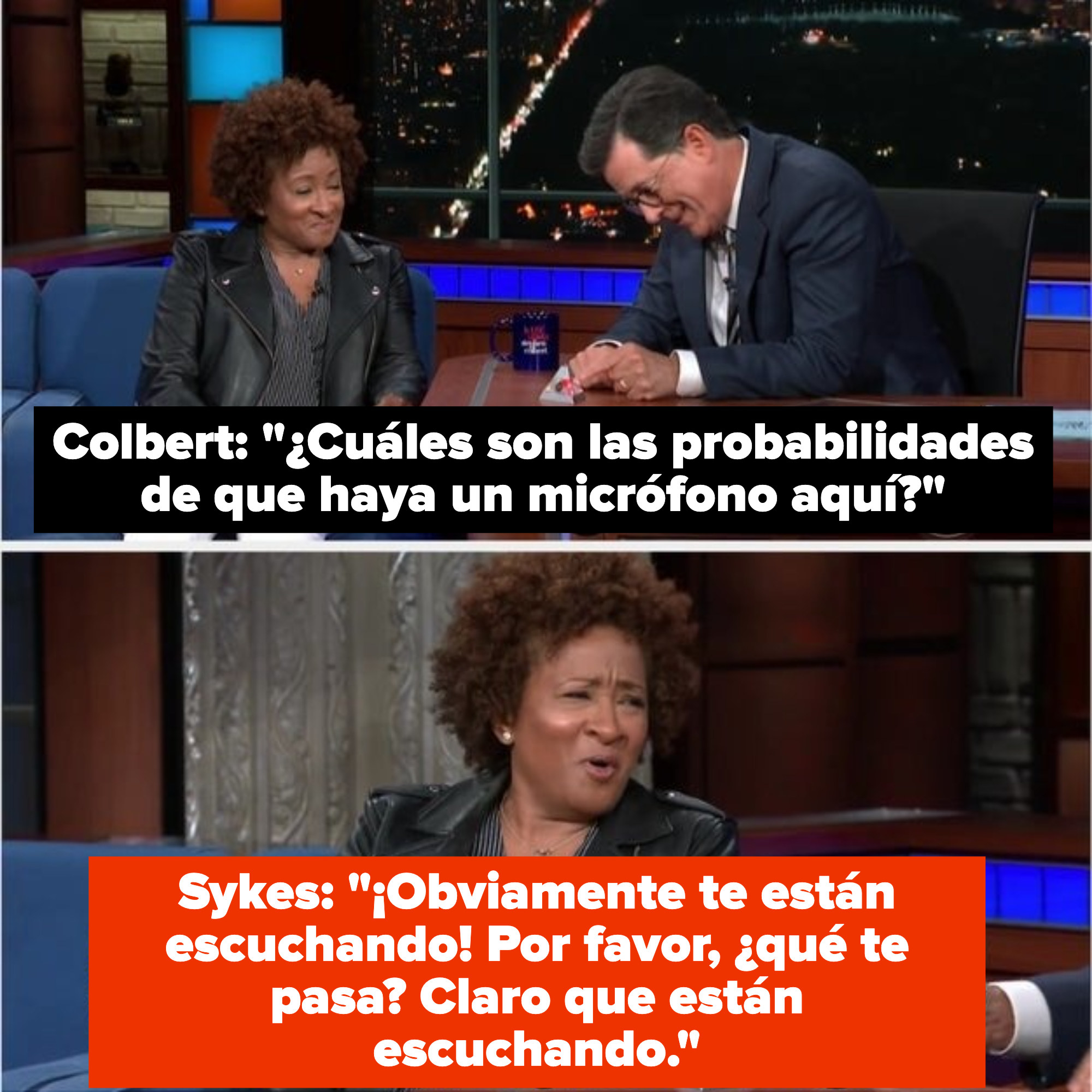 Sykes tells Colbert that the NSA is listening to him