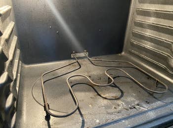 A dirty oven