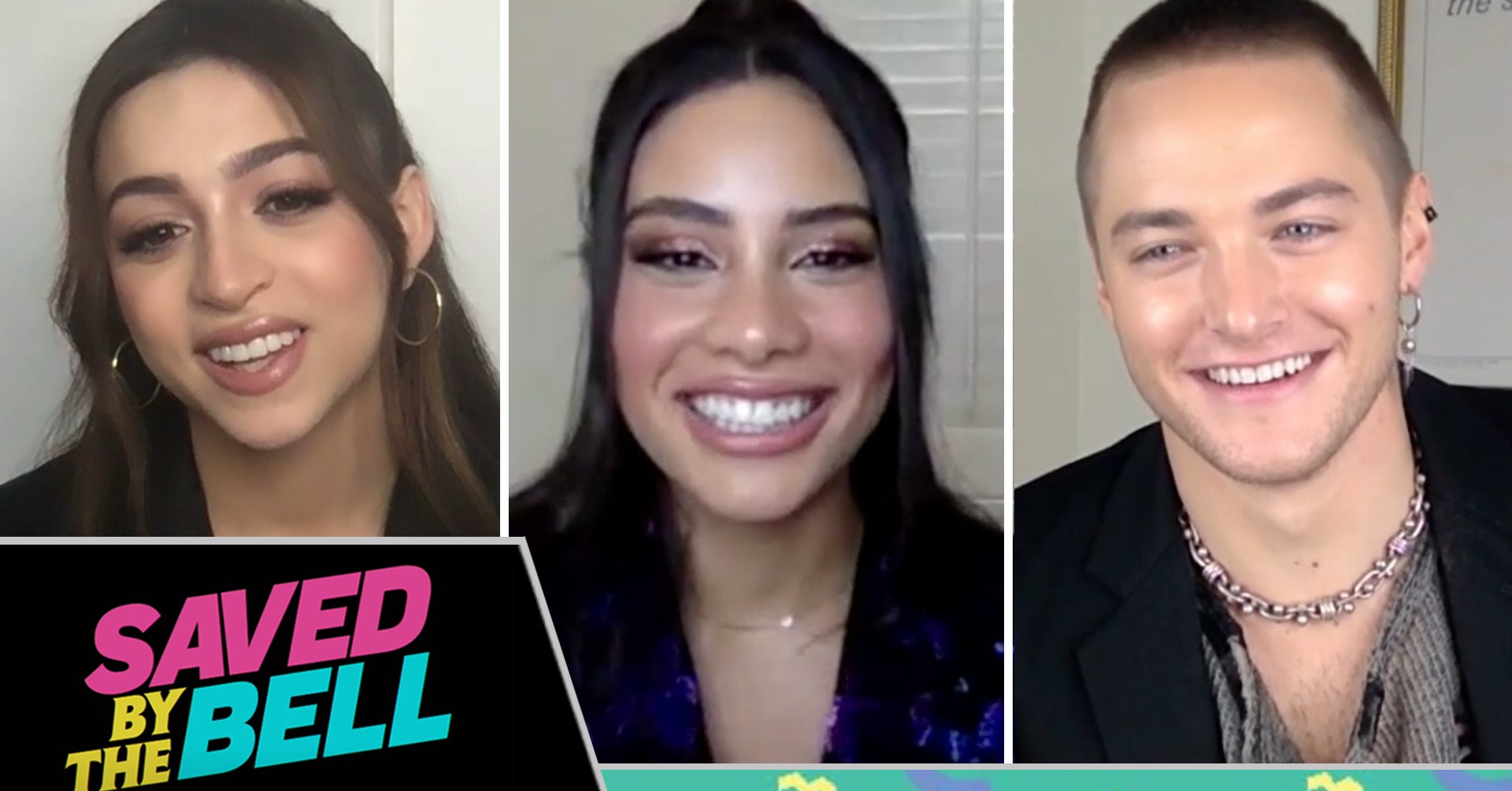 Josie Totah And Mitchell Hoog Are Competing For Best Dressed On The "Saved By The Bell" Set