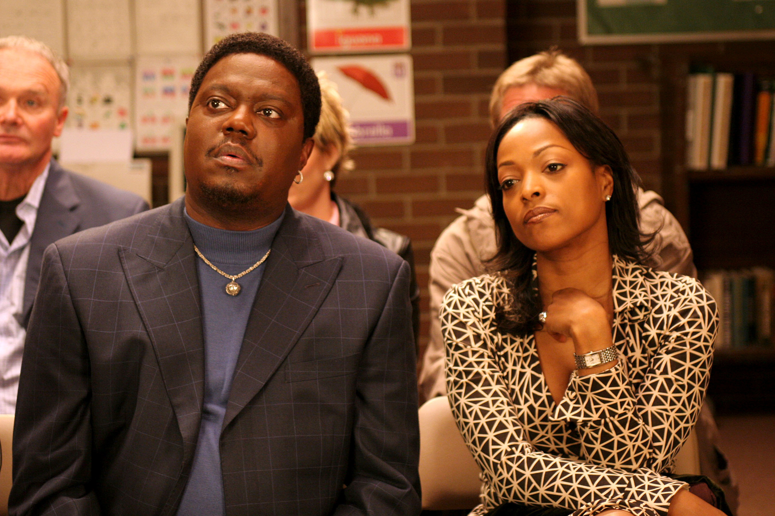 Bernie Mac and his wife attend an event.