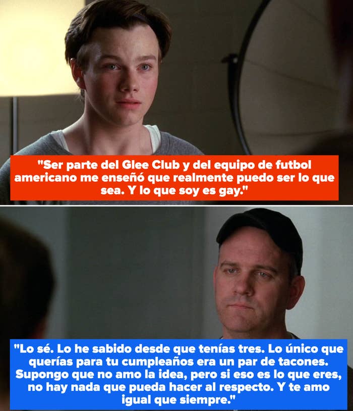 Kurt tells his dad he's gay, Burt says he's known since Kurt was three and loves him just as much