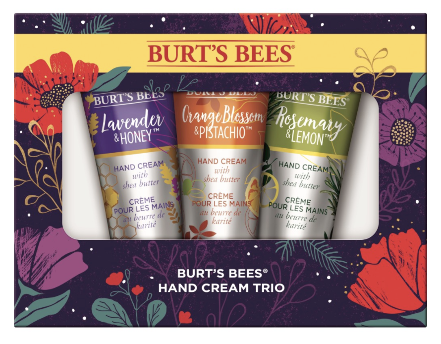 burt&#x27;s bees hand cream trio