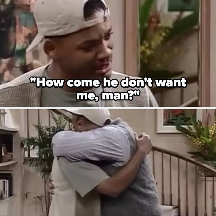 Will says &quot;how come he don&#x27;t want me man?&quot; and his uncle hugs him