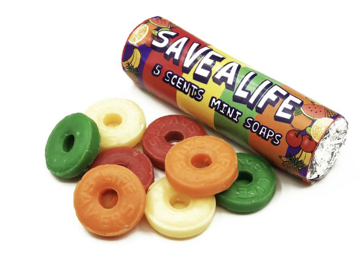 tube of candy shaped soap