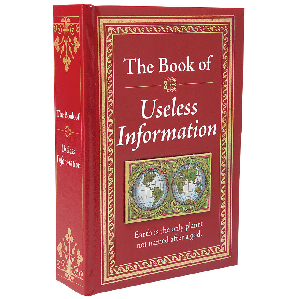 the cover of the book of useless information
