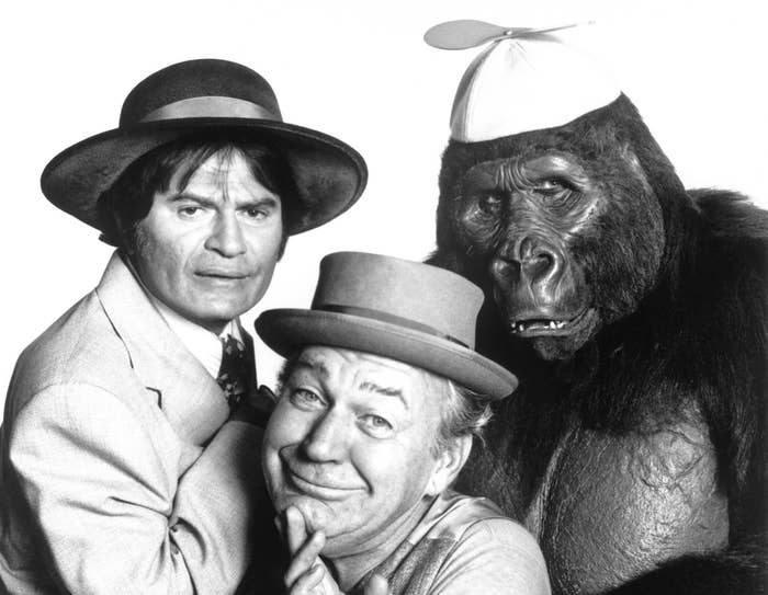 (L-R): Spencer (Larry Storch), Kong (Forrest Tucker) and Tracy (Bob Burns) on &quot;The Ghost Busters&quot;