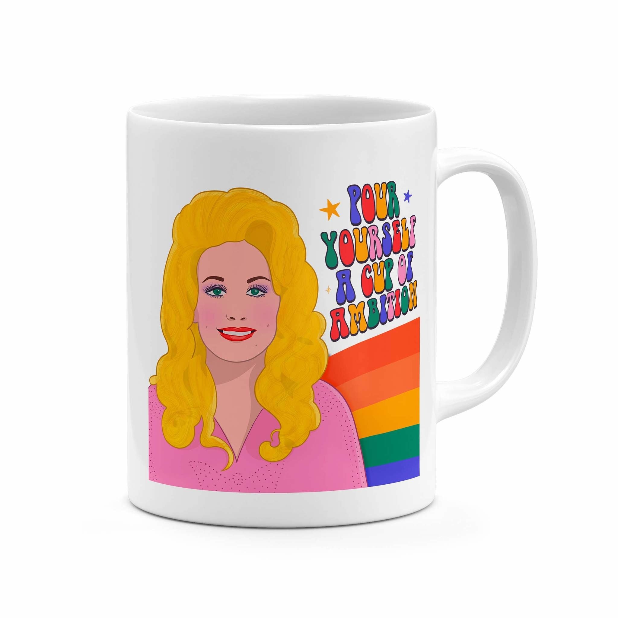 the dolly a cup of ambition mug