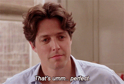hugh grant saying &quot;that&#x27;s um...perfect&quot; in notting hill
