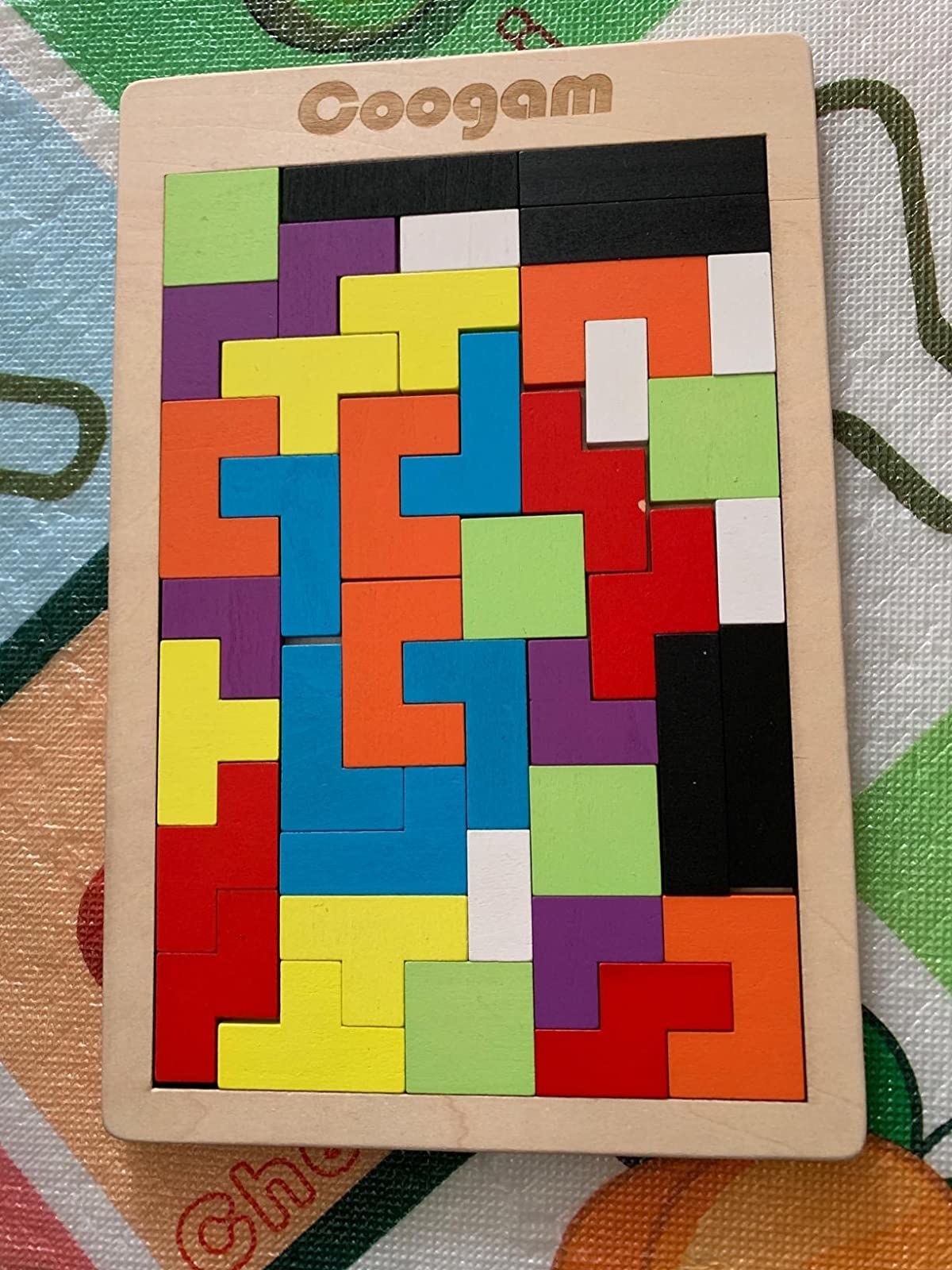 Reviewer&#x27;s image of colorful block game