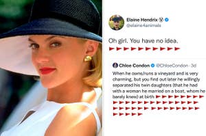 Meredith blake side by side tweet about meredith blake from elaine hendrix