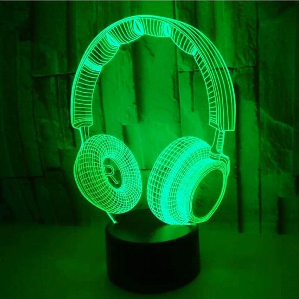 a night light shaped like a pair of classic headphones