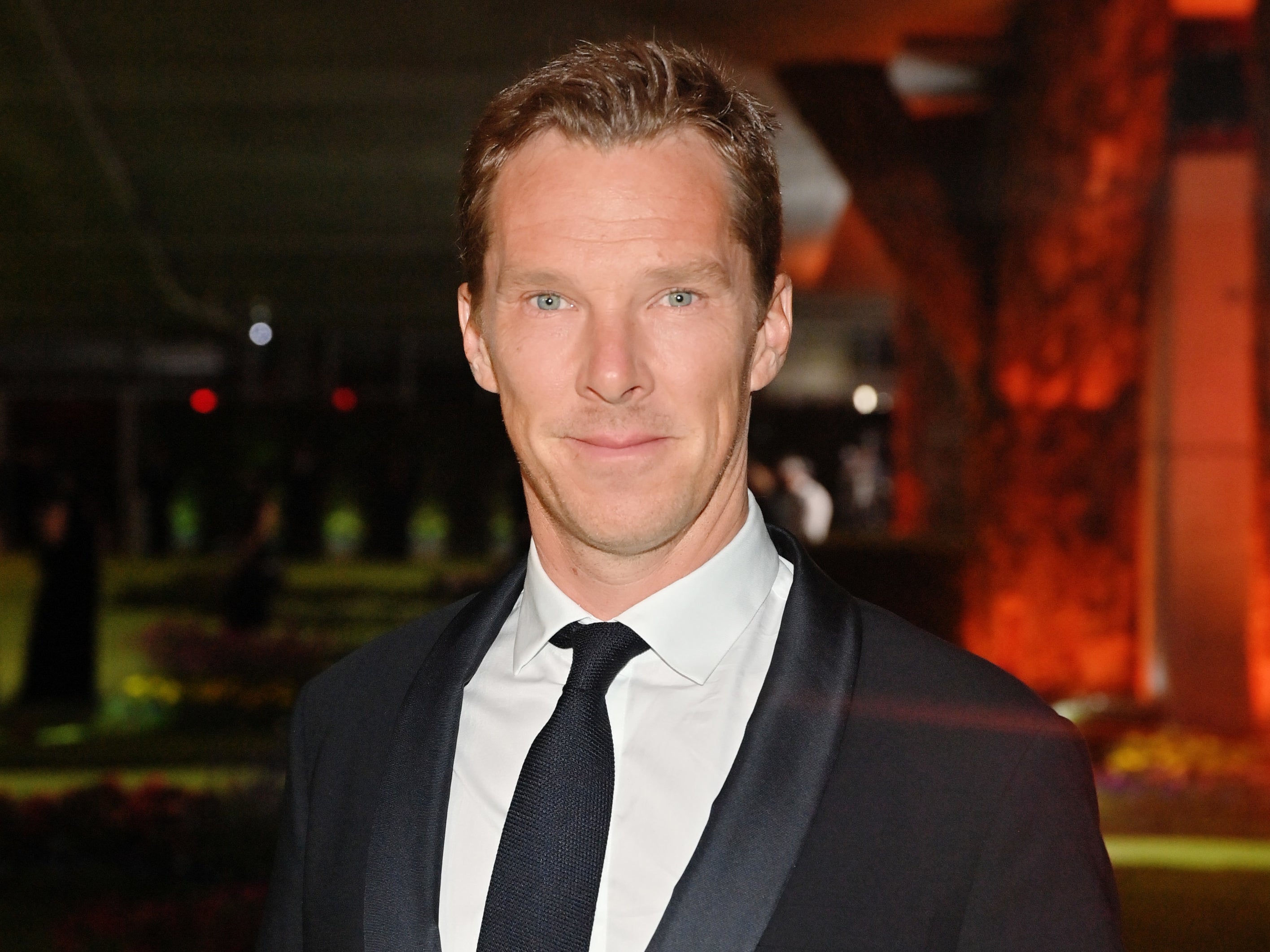 A close up Benedict at an event