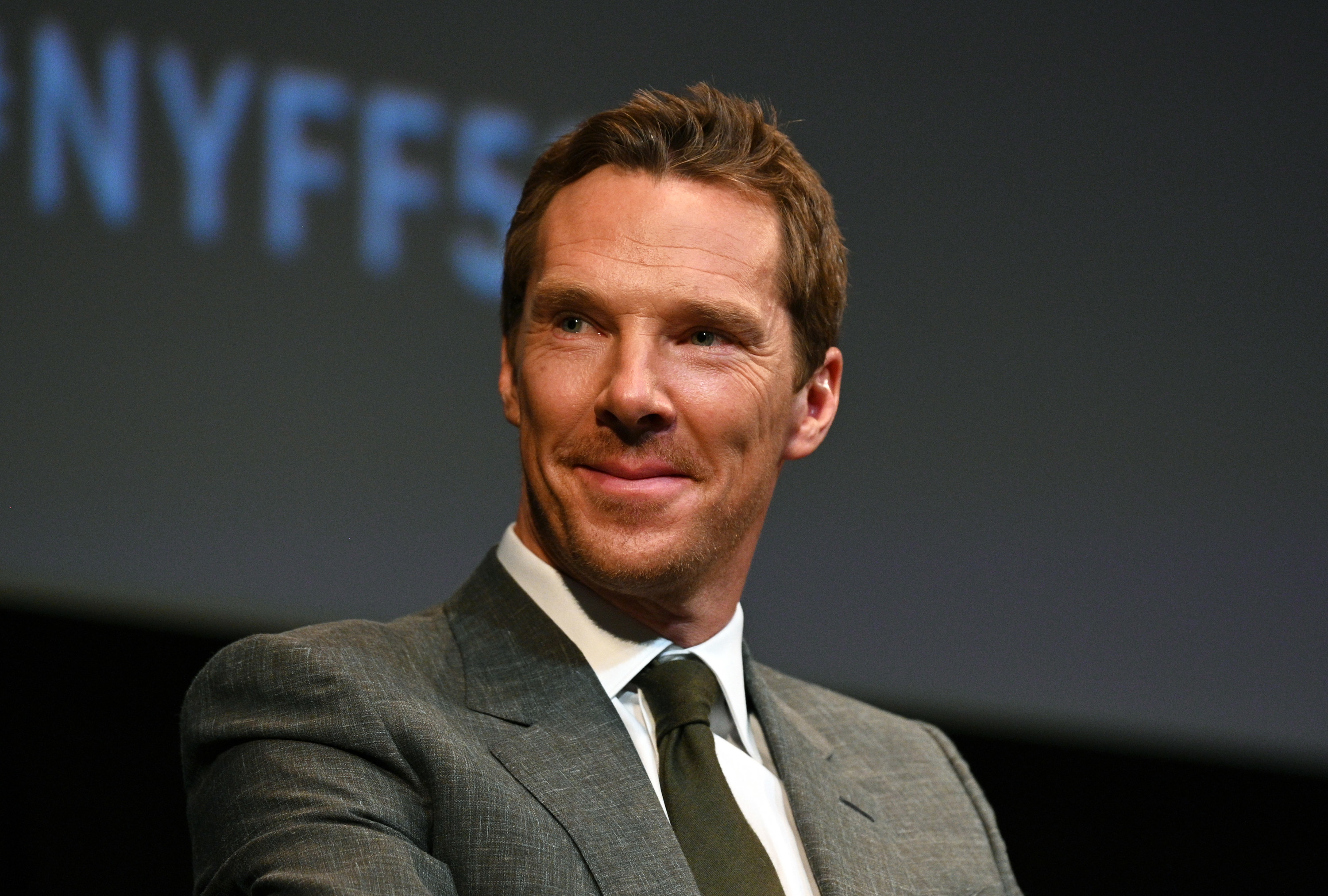 A close up Benedict at an event