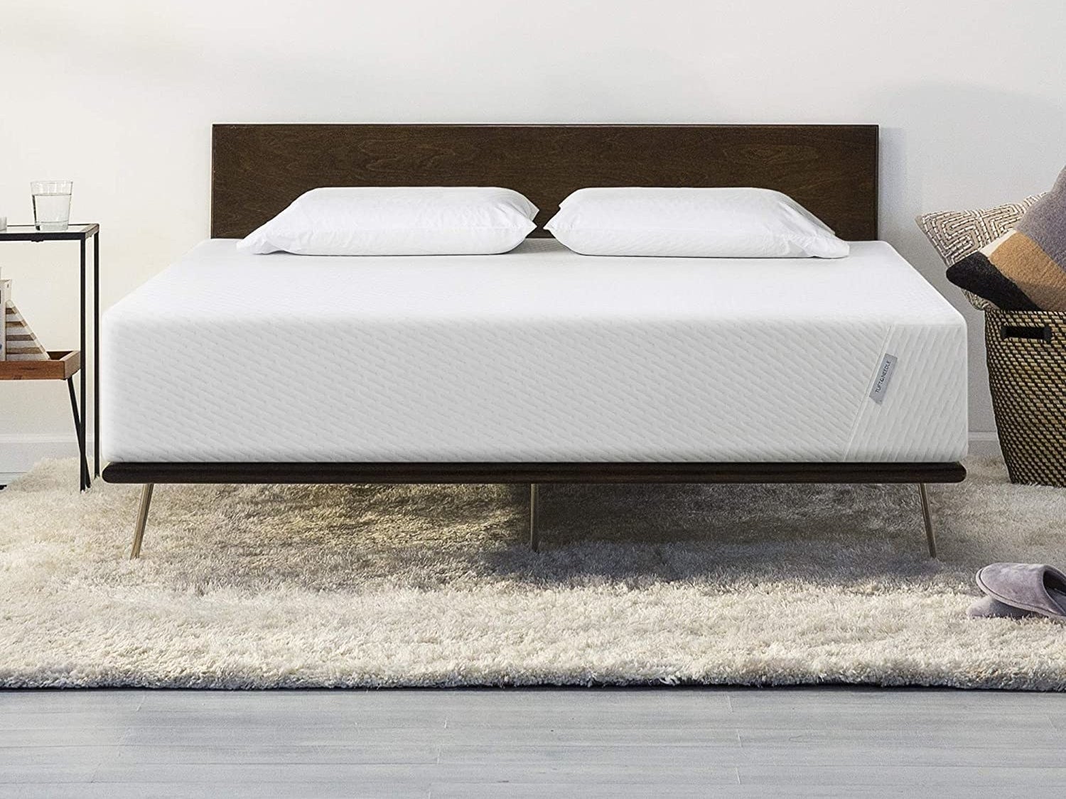 mattress on bed frame