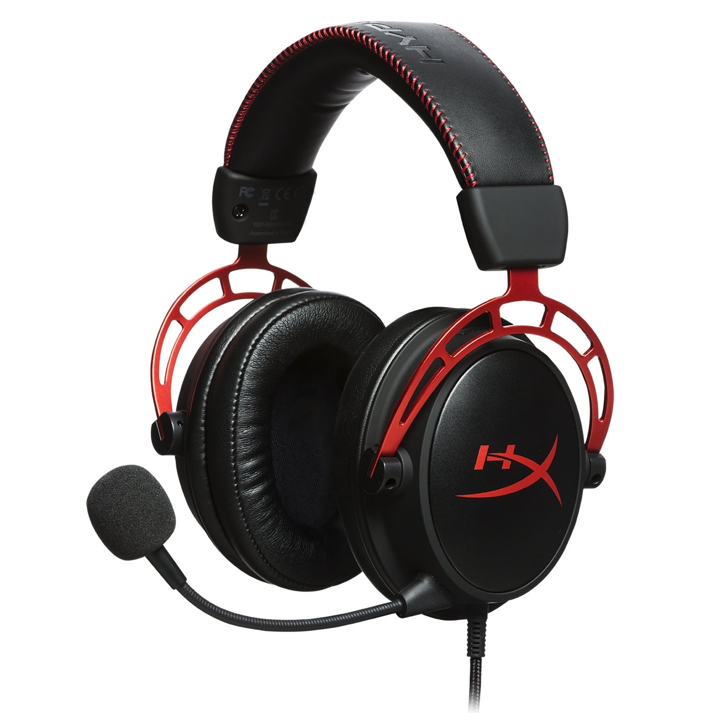 the black and red gaming headset