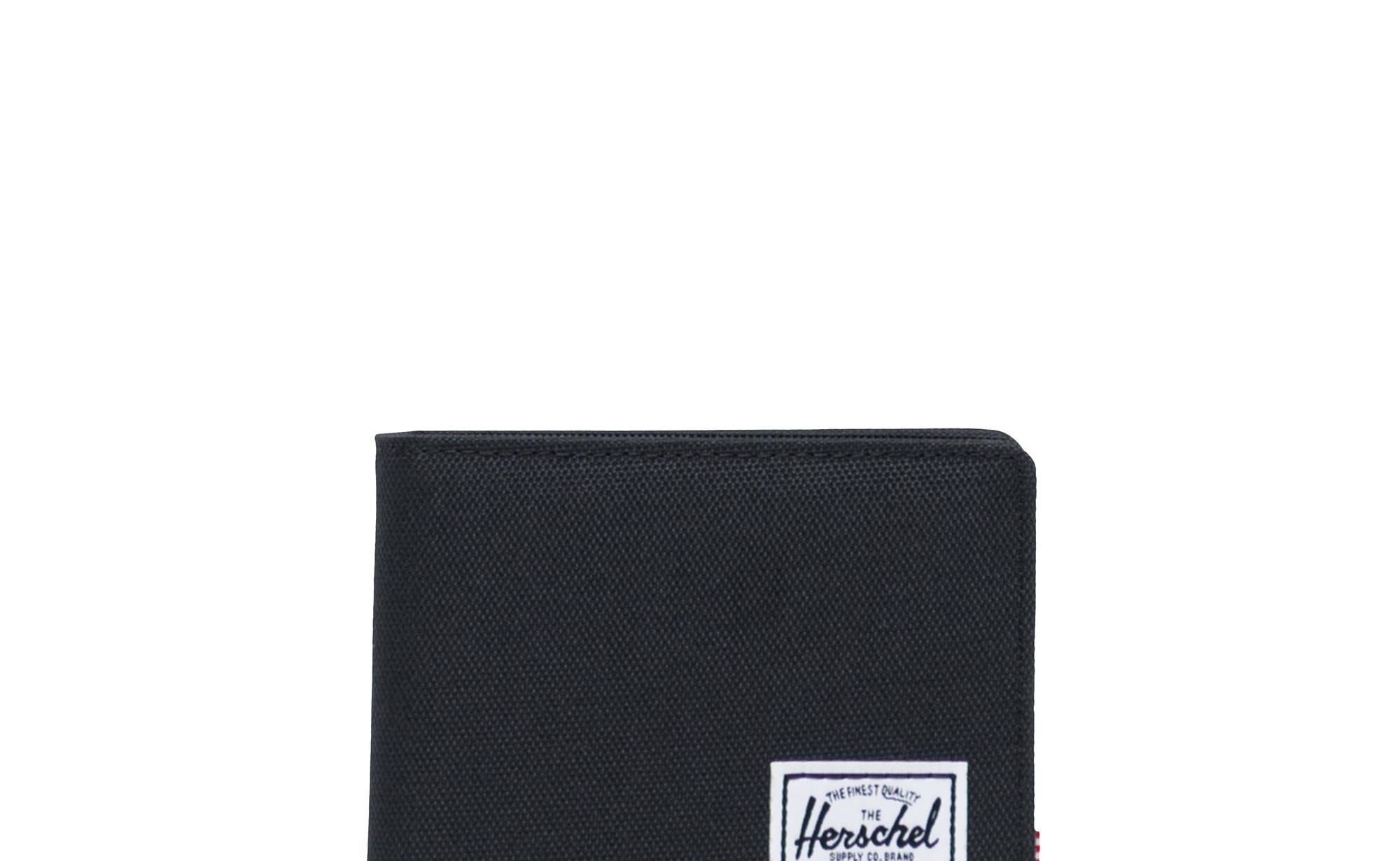 A wallet on a plain background