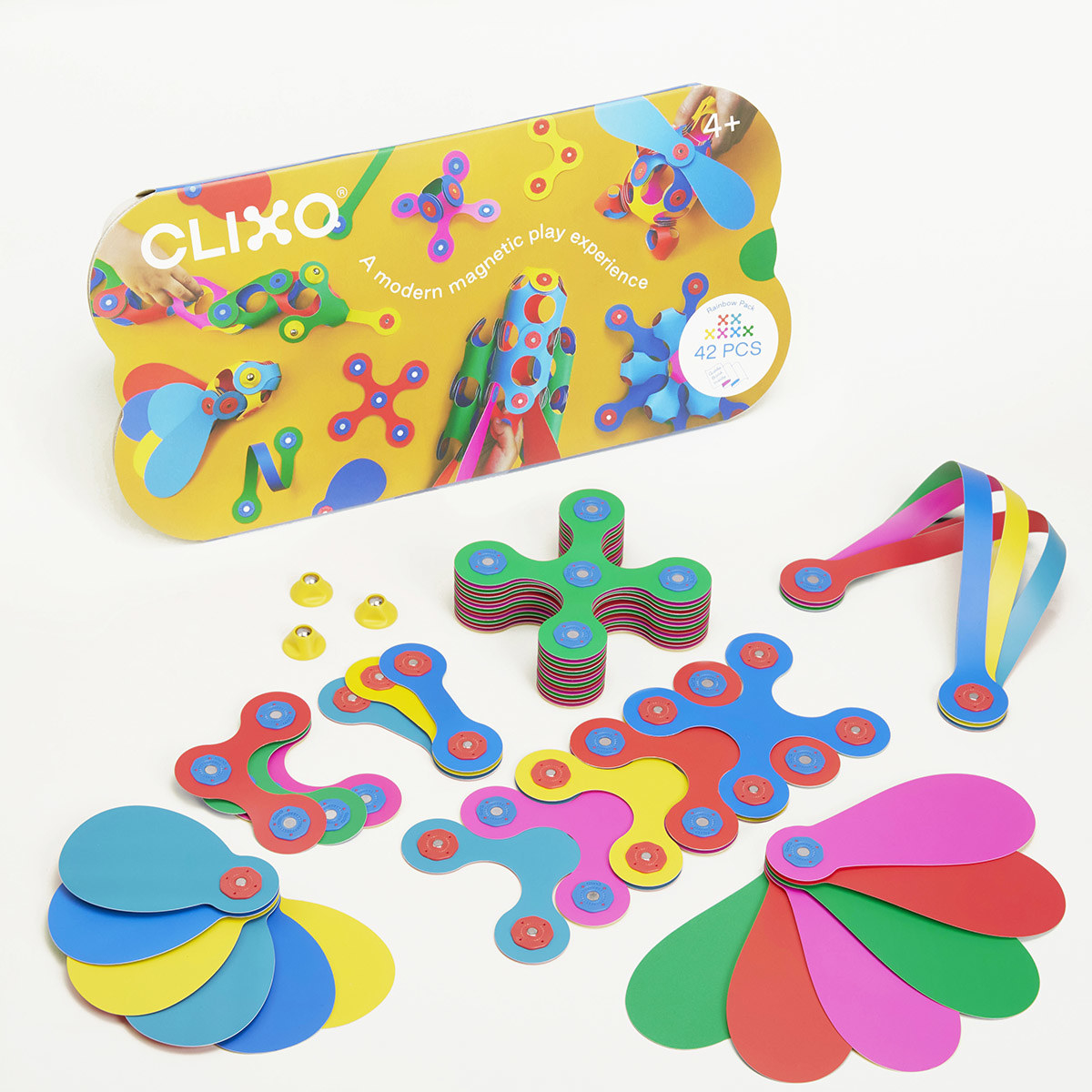 Complete packaging and parts for Clixo rainbow kit