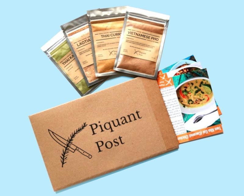 An example subscription with Vietnammese, Laiotian, and Thai spices