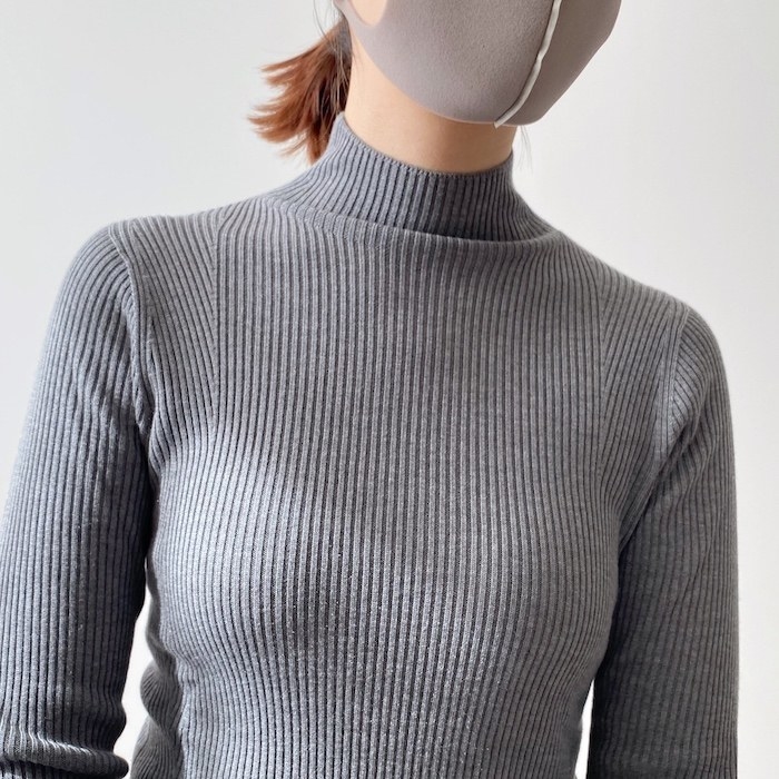 ユニクロ 3Dリブハイネックセーター - ニット/セーター