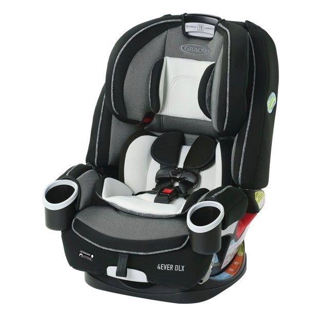 the grey and black car seat
