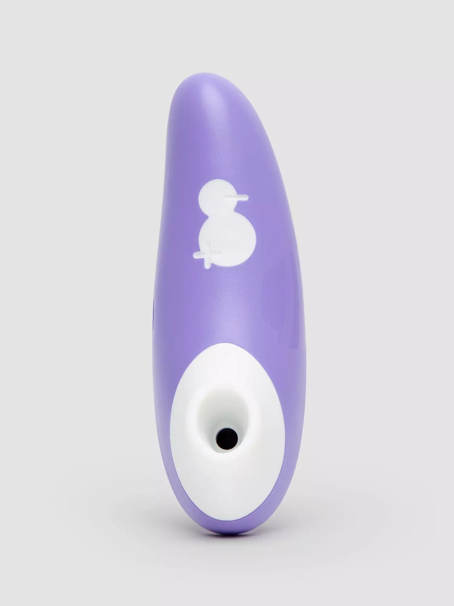 Purple and white clitoral suction vibrator
