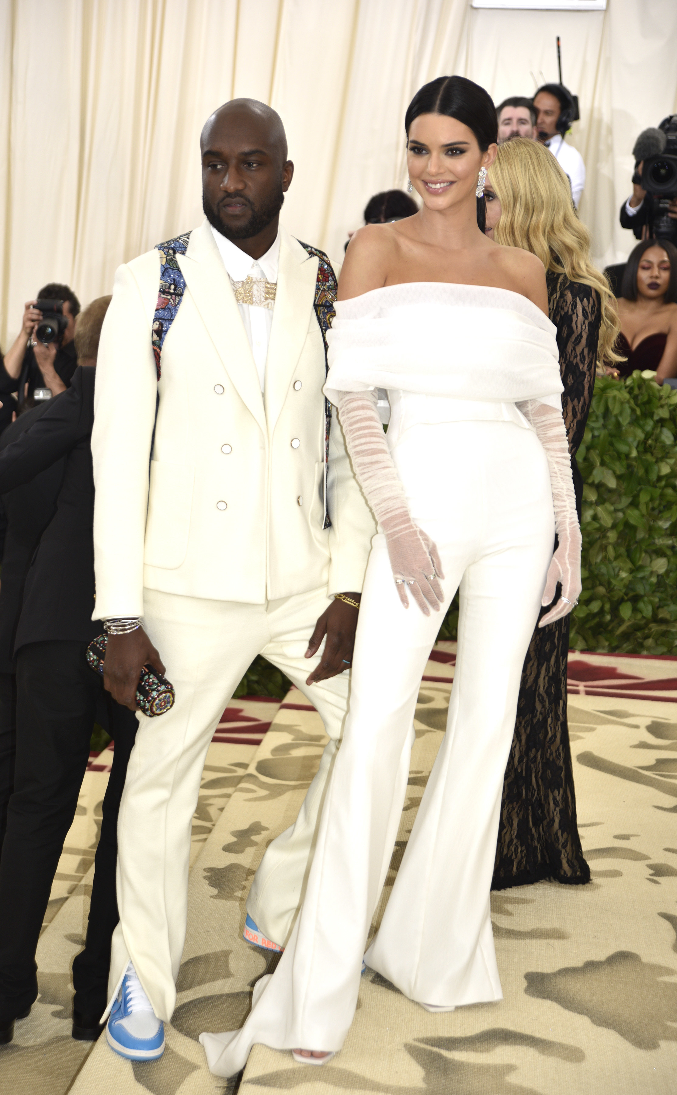 Virgil Abloh and Kendall Jenner attend the Met Gala on May 7, 2018