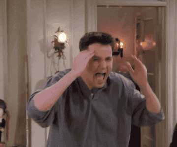 Chandler from Friends saying