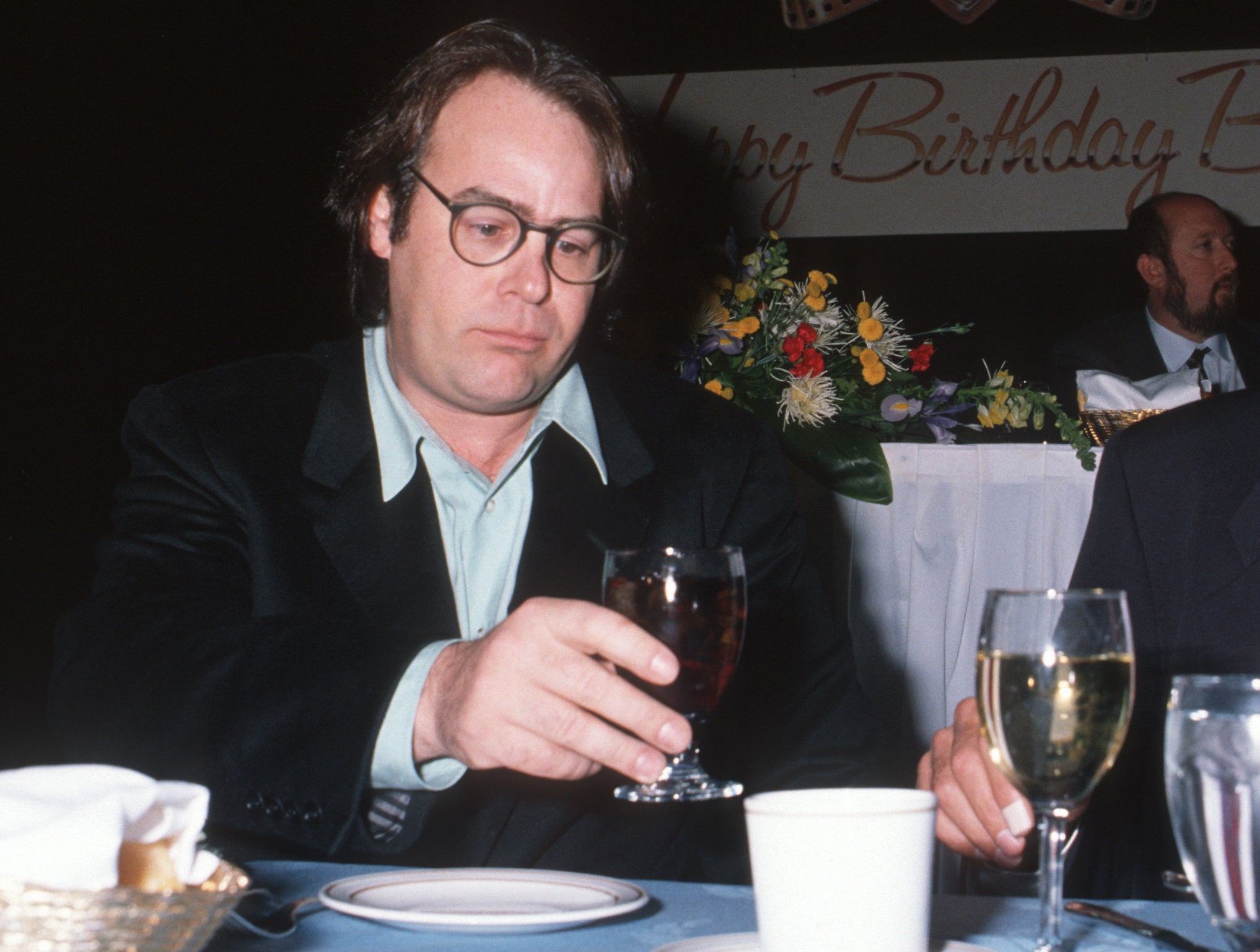 Dan Aykroyd and Chevy Chase during 25th Annual NATO/ShoWest Convention