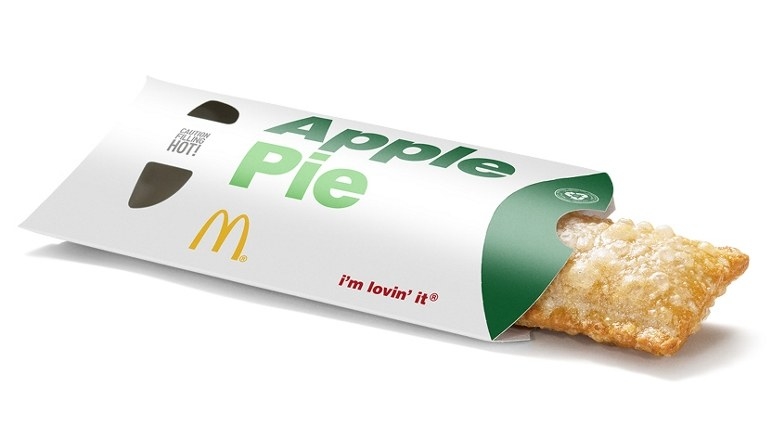 McDonald&#x27;s fried apple pie in a paper sleeve